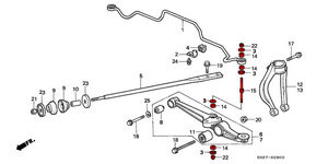 RoadNutz Poly Front Drop Links for Honda Civic IV Hatch 1.3/1.4 (EC8/9) 1987-91 #2